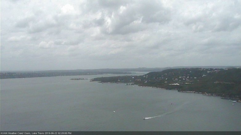 Lake Travis webcam, June 22, 2019 1:30 PM CT
