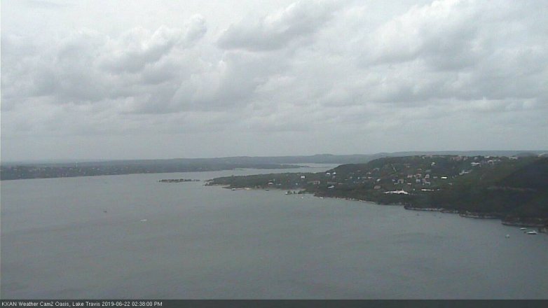 Lake Travis webcam, June 22, 2019 1:40 PM CT