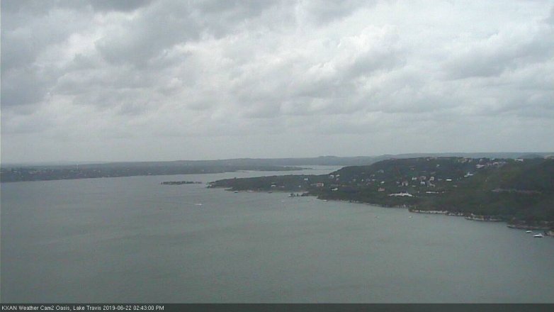 Lake Travis webcam, June 22, 2019 1:45 PM CT