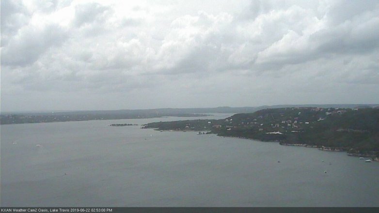 Lake Travis webcam, June 22, 2019 1:55 PM CT