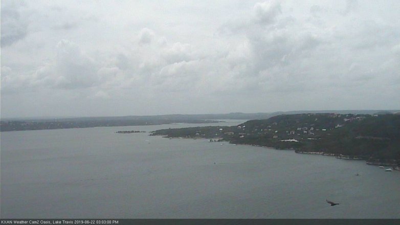 Lake Travis webcam, June 22, 2019 2:05 PM CT