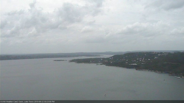 Lake Travis webcam, June 22, 2019 2:25 PM CT