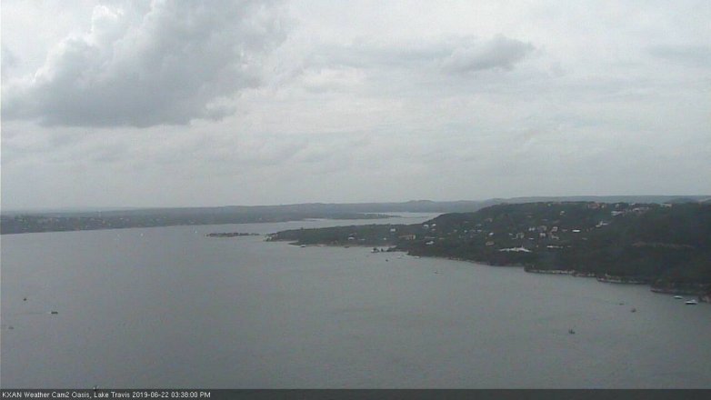 Lake Travis webcam, June 22, 2019 2:40 PM CT