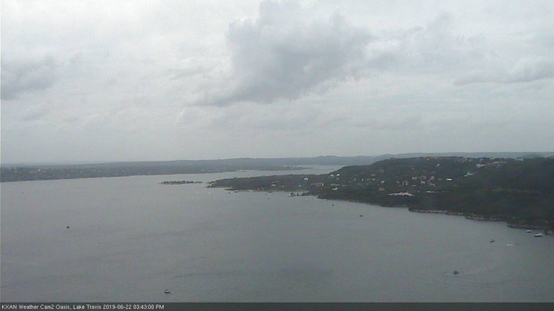 Lake Travis webcam, June 22, 2019 2:45 PM CT