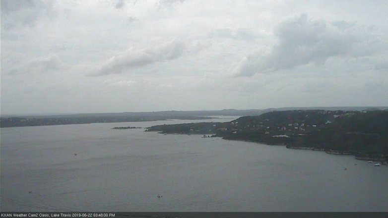 Lake Travis webcam, June 22, 2019 2:50 PM CT