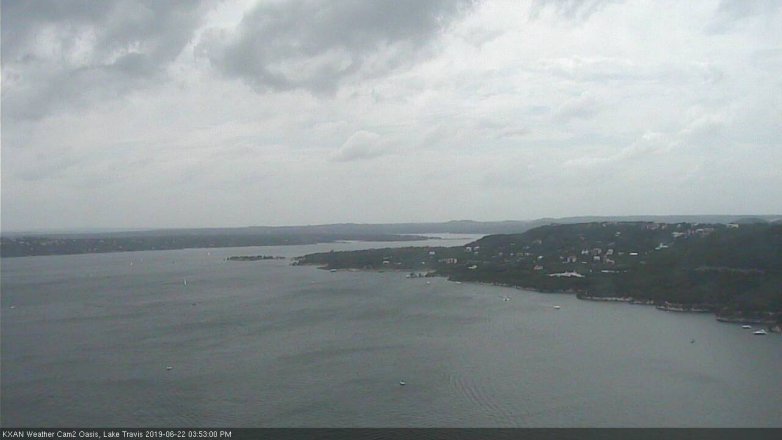 Lake Travis webcam, June 22, 2019 2:55 PM CT