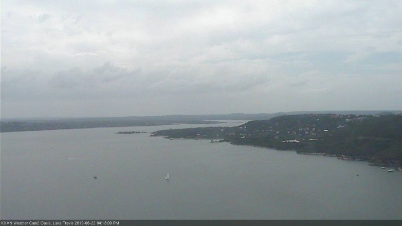 Lake Travis webcam, June 22, 2019 3:15 PM CT