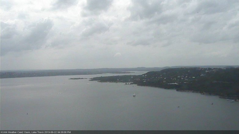 Lake Travis webcam, June 22, 2019 3:40 PM CT