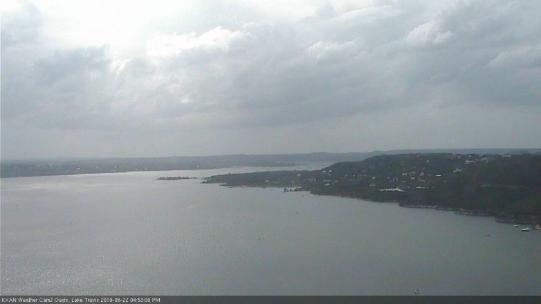 Lake Travis webcam, June 22, 2019 3:55 PM CT