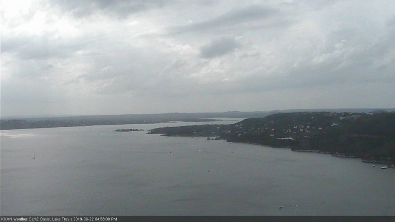 Lake Travis webcam, June 22, 2019 4:00 PM CT
