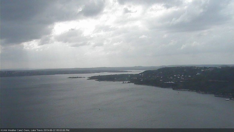 Lake Travis webcam, June 22, 2019 4:05 PM CT
