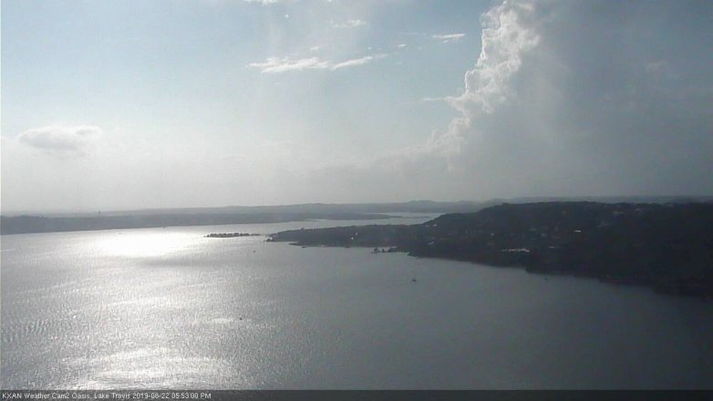 Lake Travis webcam, June 22, 2019 4:55 PM CT