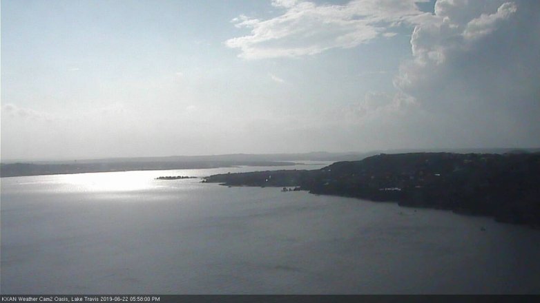Lake Travis webcam, June 22, 2019 5:00 PM CT