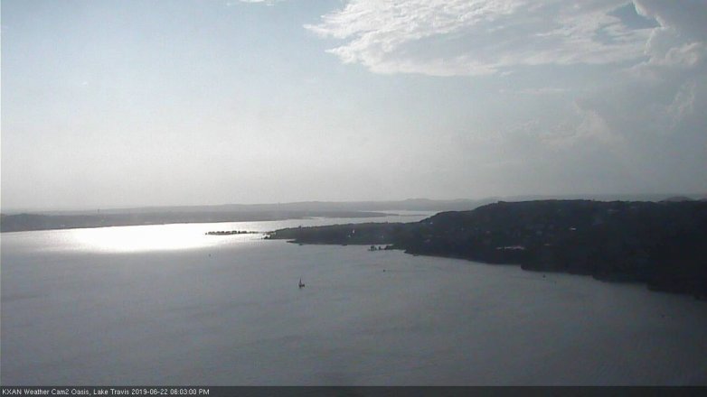 Lake Travis webcam, June 22, 2019 5:05 PM CT