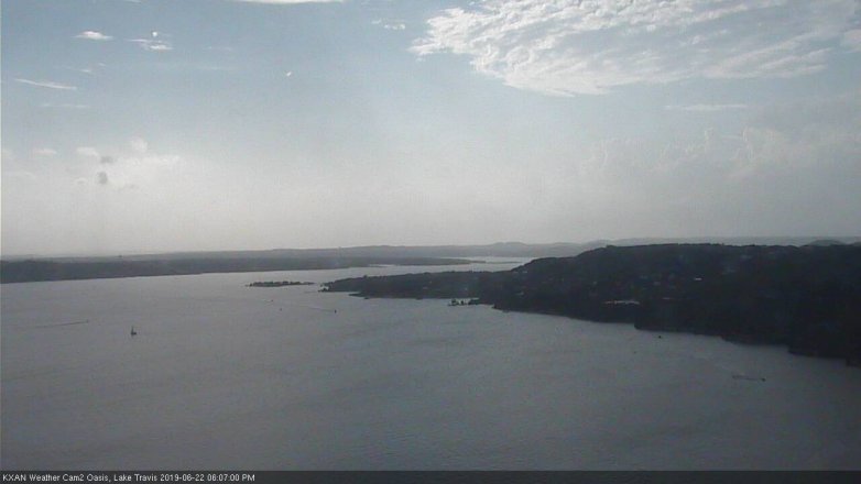 Lake Travis webcam, June 22, 2019 5:10 PM CT