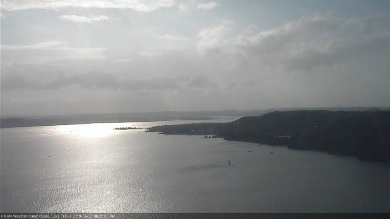 Lake Travis webcam, June 22, 2019 5:25 PM CT