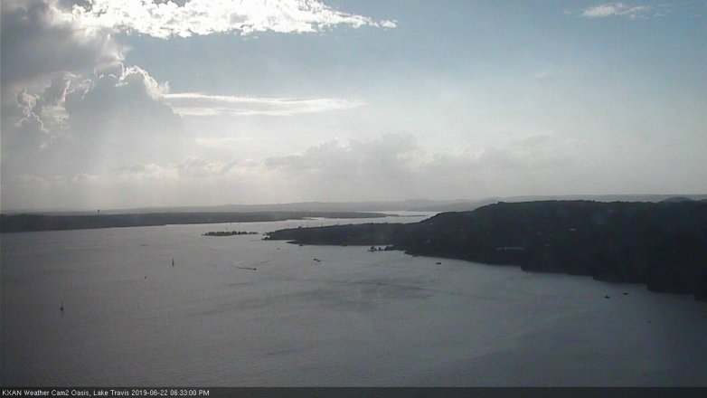 Lake Travis webcam, June 22, 2019 5:35 PM CT