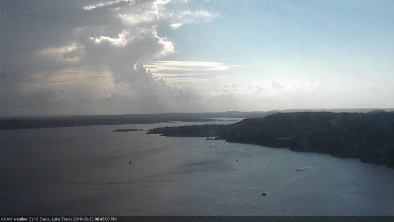 Lake Travis webcam, June 22, 2019 5:45 PM CT