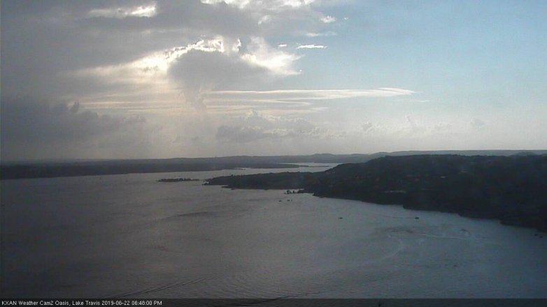 Lake Travis webcam, June 22, 2019 5:50 PM CT