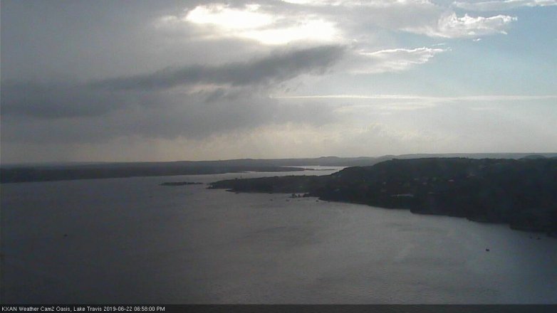 Lake Travis webcam, June 22, 2019 6:00 PM CT