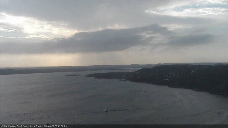Lake Travis webcam, June 22, 2019 6:15 PM CT