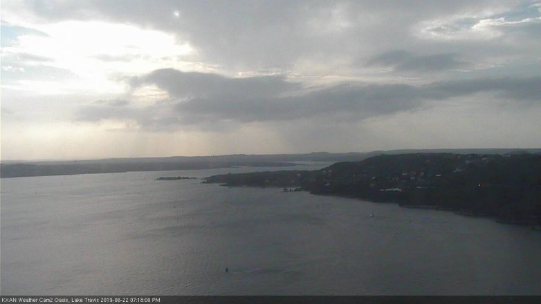 Lake Travis webcam, June 22, 2019 6:20 PM CT