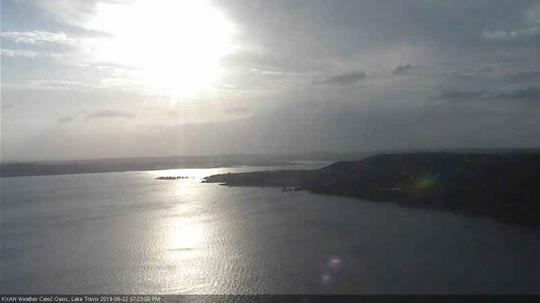 Lake Travis webcam, June 22, 2019 6:25 PM CT