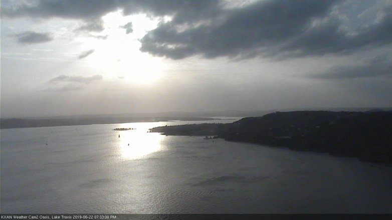 Lake Travis webcam, June 22, 2019 6:35 PM CT