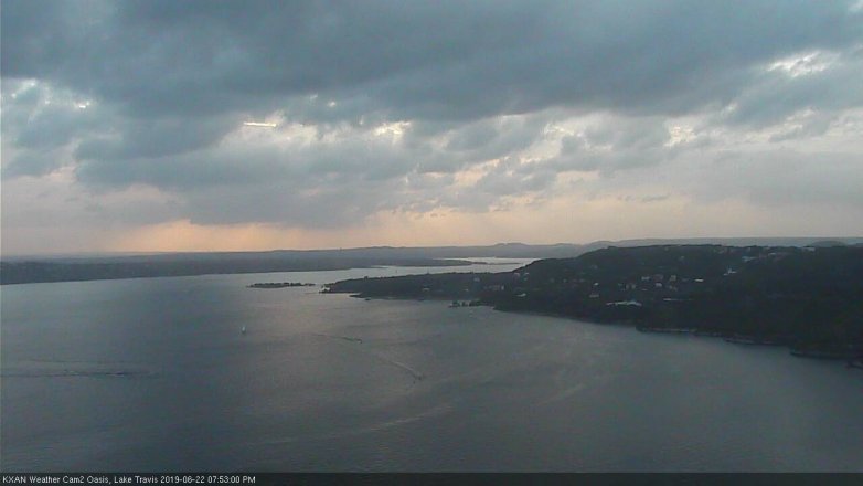 Lake Travis webcam, June 22, 2019 6:55 PM CT