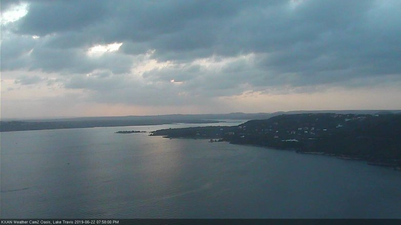 Lake Travis webcam, June 22, 2019 7:00 PM CT