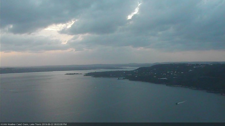 Lake Travis webcam, June 22, 2019 7:05 PM CT