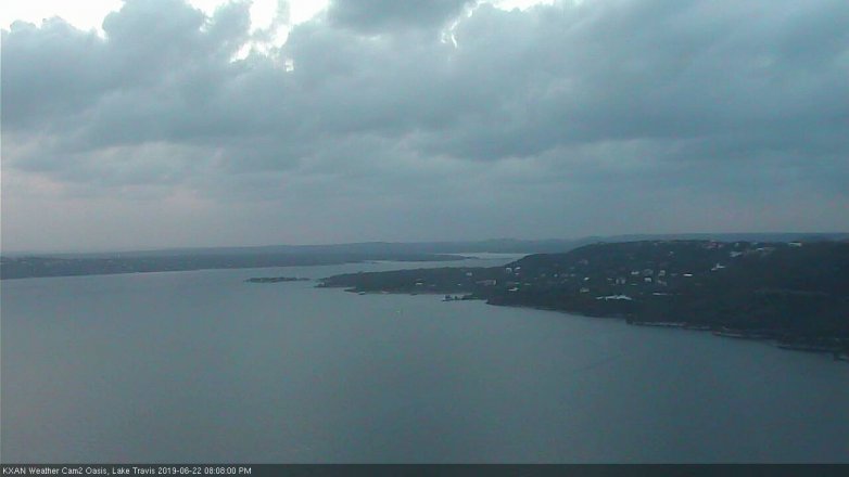 Lake Travis webcam, June 22, 2019 7:10 PM CT