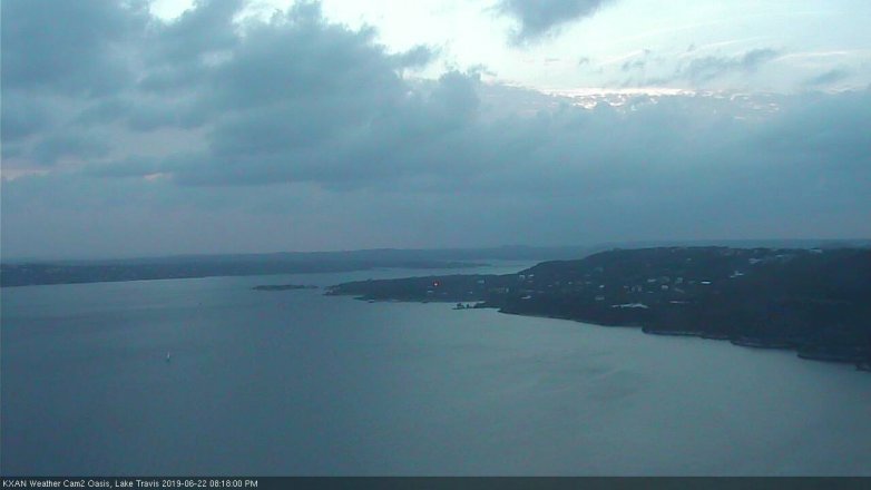 Lake Travis webcam, June 22, 2019 7:20 PM CT