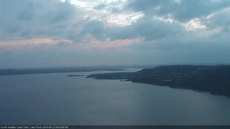 Lake Travis webcam, June 22, 2019 7:35 PM CT