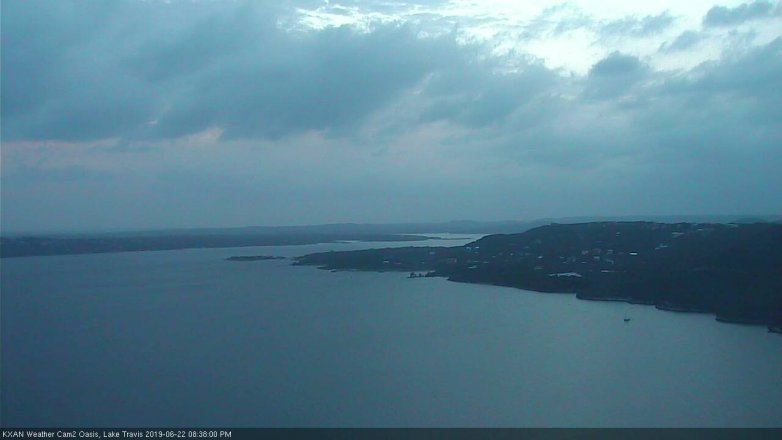 Lake Travis webcam, June 22, 2019 7:40 PM CT
