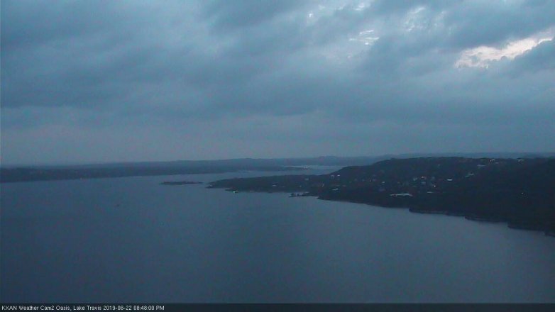 Lake Travis webcam, June 22, 2019 7:50 PM CT
