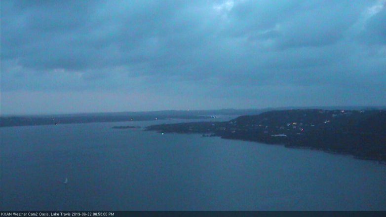 Lake Travis webcam, June 22, 2019 7:55 PM CT