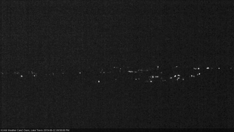 Lake Travis webcam, June 22, 2019 9:00 PM CT