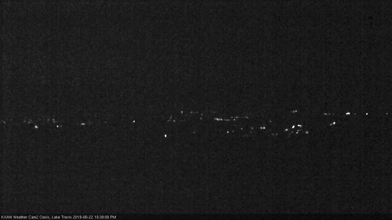 Lake Travis webcam, June 22, 2019 9:40 PM CT