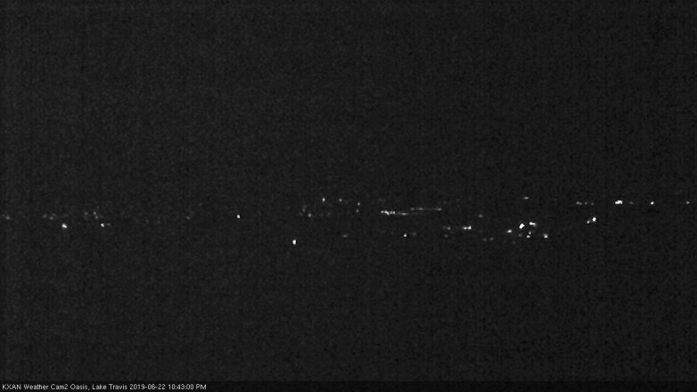 Lake Travis webcam, June 22, 2019 9:45 PM CT
