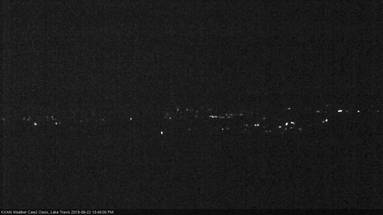 Lake Travis webcam, June 22, 2019 9:50 PM CT