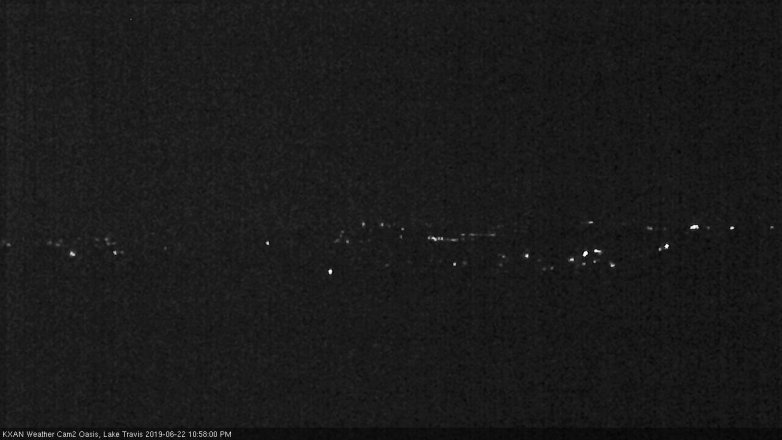 Lake Travis webcam, June 22, 2019 10:00 PM CT