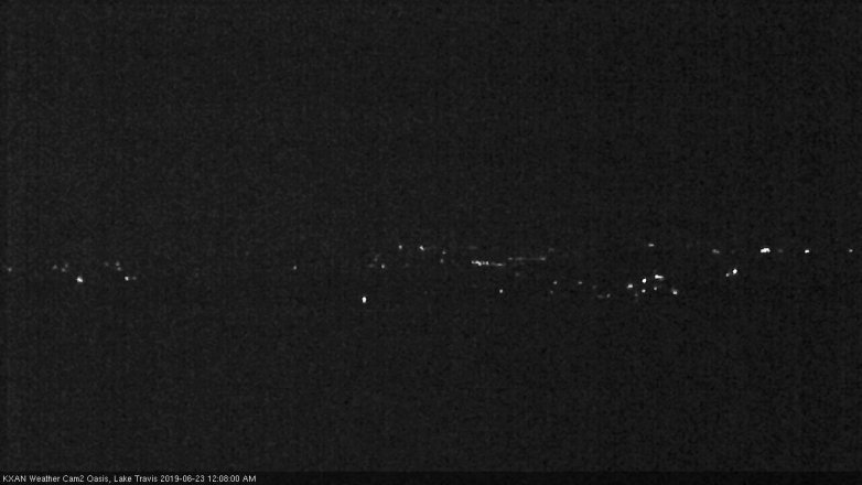 Lake Travis webcam, June 22, 2019 11:10 PM CT