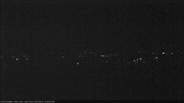 Lake Travis webcam, June 22, 2019 11:50 PM CT