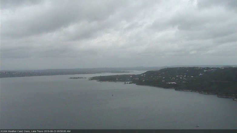 Lake Travis webcam, June 23, 2019 9:00 AM CT