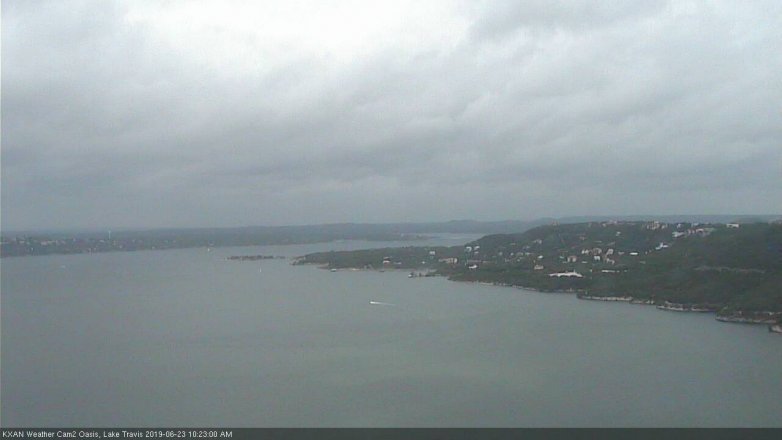 Lake Travis webcam, June 23, 2019 9:25 AM CT