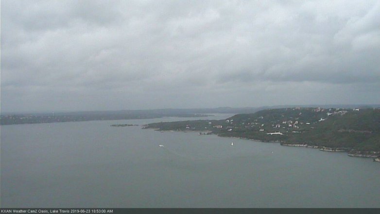 Lake Travis webcam, June 23, 2019 9:55 AM CT