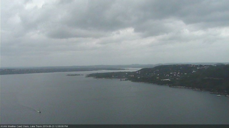 Lake Travis webcam, June 23, 2019 11:10 AM CT