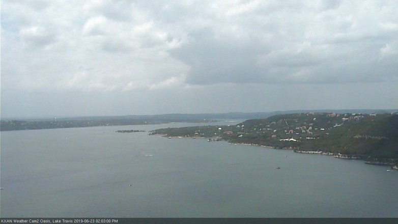 Lake Travis webcam, June 23, 2019 1:05 PM CT