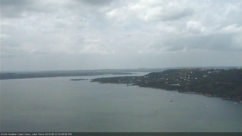 Lake Travis webcam, June 23, 2019 1:10 PM CT